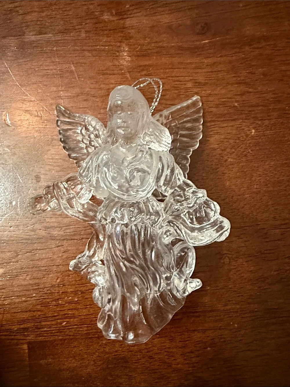 Clear acrylic ornament Hanging Ornament - Classic Holiday Decor 90s